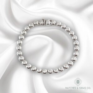 2.20CT DIA 14KW TENNIS BRACELET – B4011