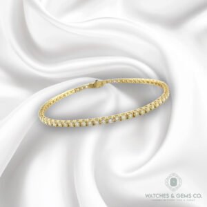 3.35CT DIA 18KY TENNIS BRACELET – B3963