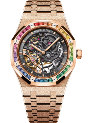 Royal Oak Frosted Gold Double Balance Wheel Openworked