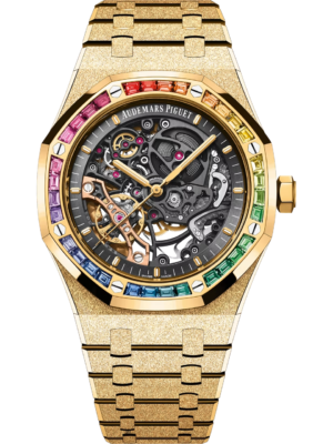 Royal Oak Frosted Gold Double Balance Wheel Openworked