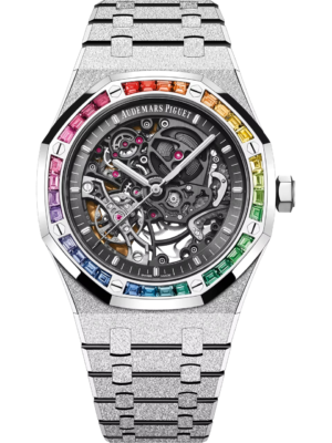 Royal Oak Frosted Gold Double Balance Wheel Openworked