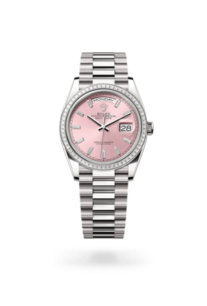 Rolex Day-Date 36 Oyster, 36 mm, white gold and diamonds M128399TBR-0029