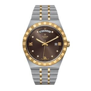 Tudor Royal S&G 41mm Steel Case Diamond-Set Chocolate Dial