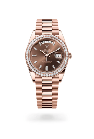 Rolex Day-Date Oyster, 40 mm, Everose gold and diamonds M228345RBR-0006