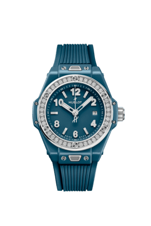 Big Bang One Click Petrol Blue Ceramic Diamonds