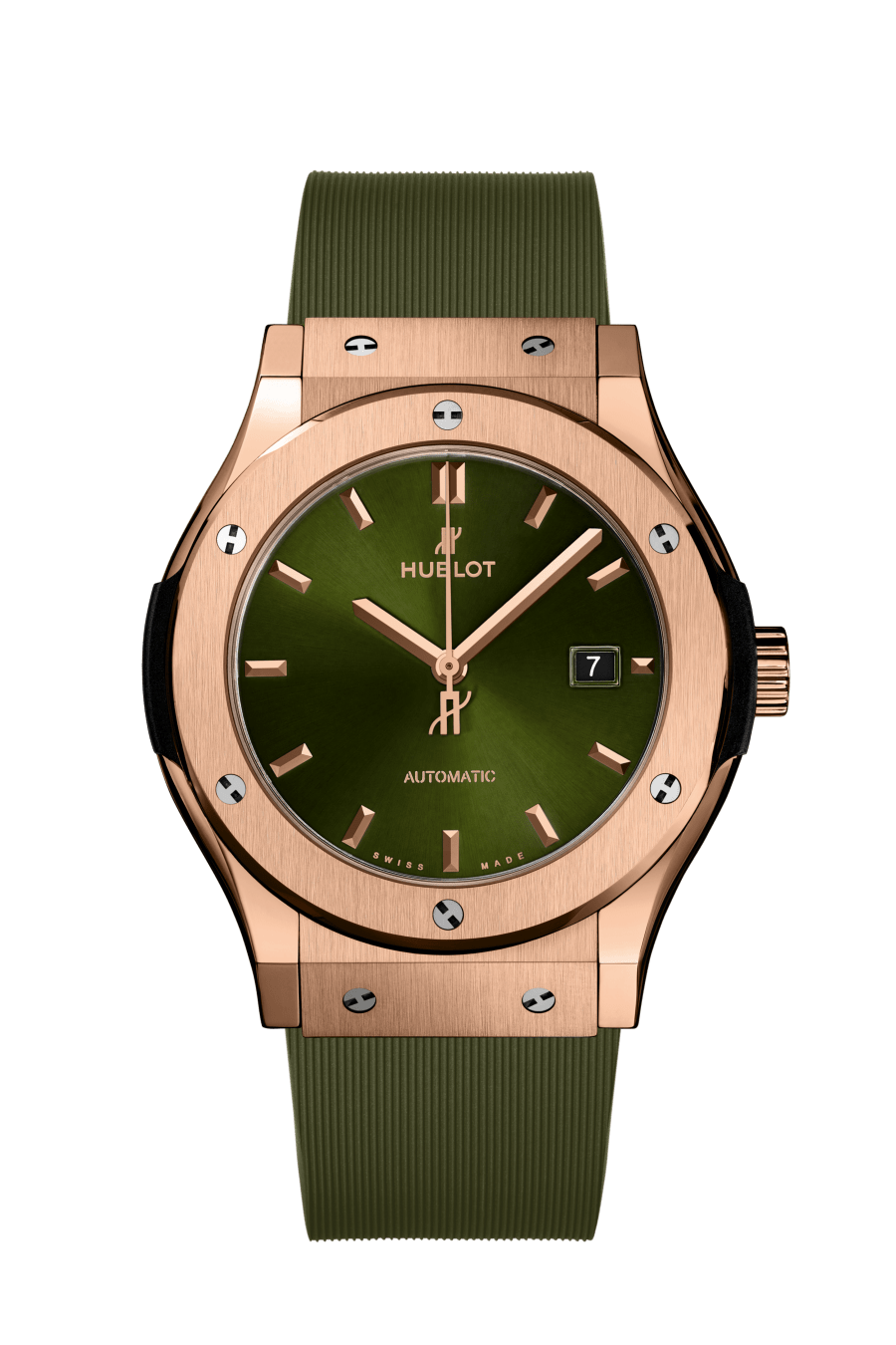 CLASSIC-FUSION-KING-GOLD-GREEN-ON-RUBBER-42-MM